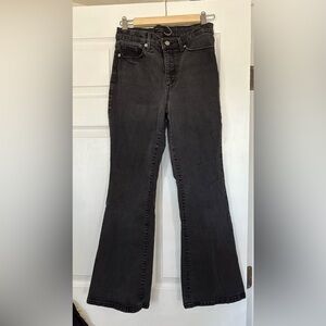 Banana Republic Black High-Rise Flared Jeans